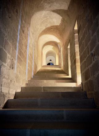 Mont Saint-Michel, and a beautiful hallway that caught my eye.